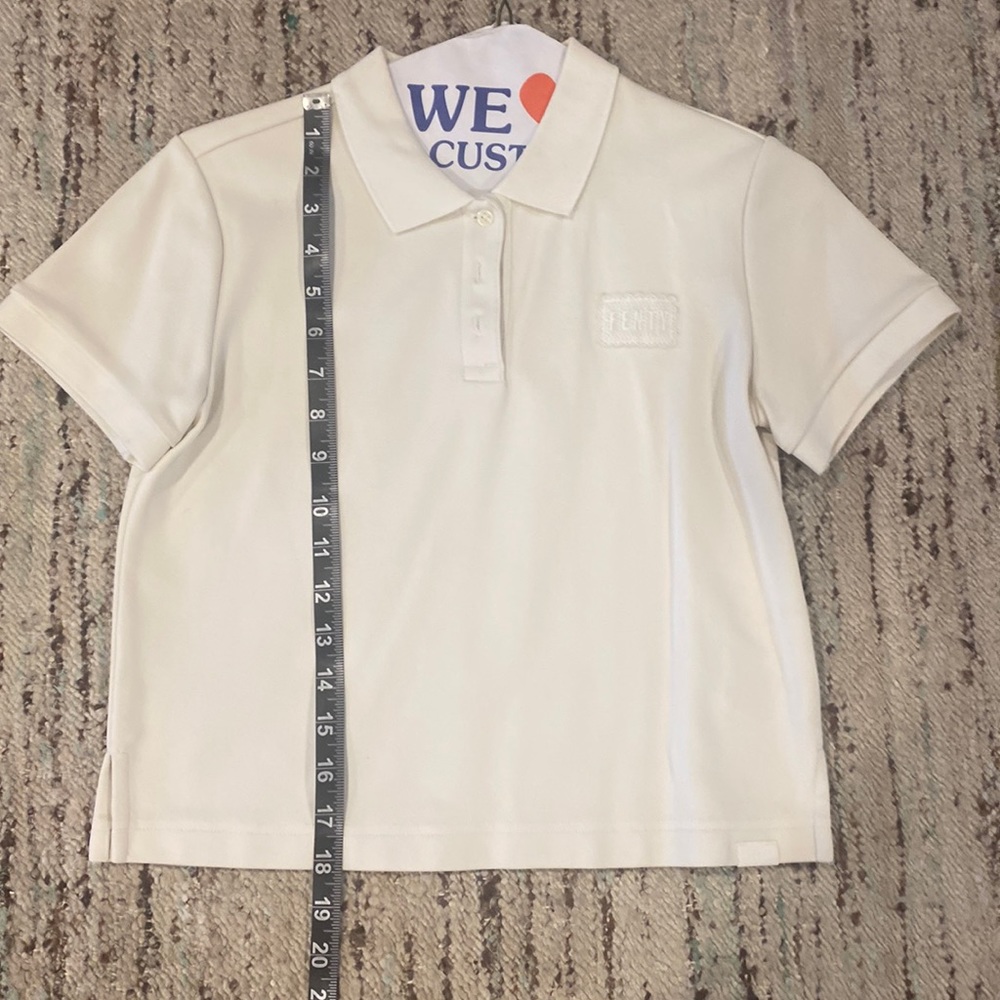 Puma fenty crop polo ivory S 0